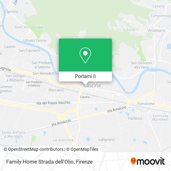 Mappa Family Home Strada dell'Olio