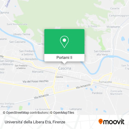 Mappa Universita' della Libera Età