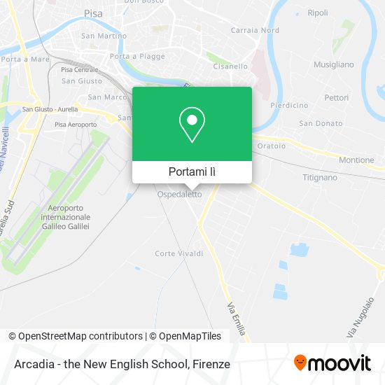 Mappa Arcadia - the New English School