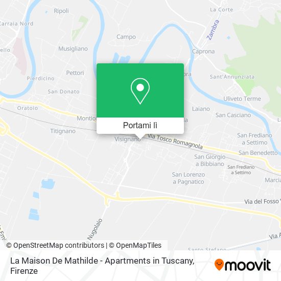 Mappa La Maison De Mathilde - Apartments in Tuscany