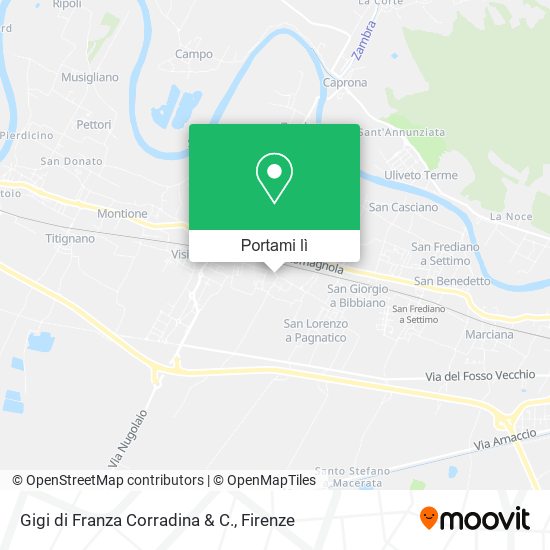 Mappa Gigi di Franza Corradina & C.