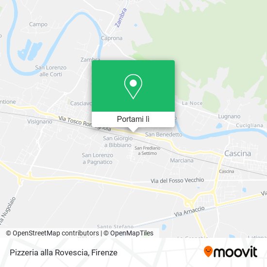 Mappa Pizzeria alla Rovescia