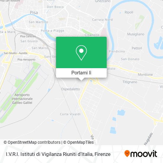 Mappa I.V.R.I. Istituti di Vigilanza Riuniti d'Italia