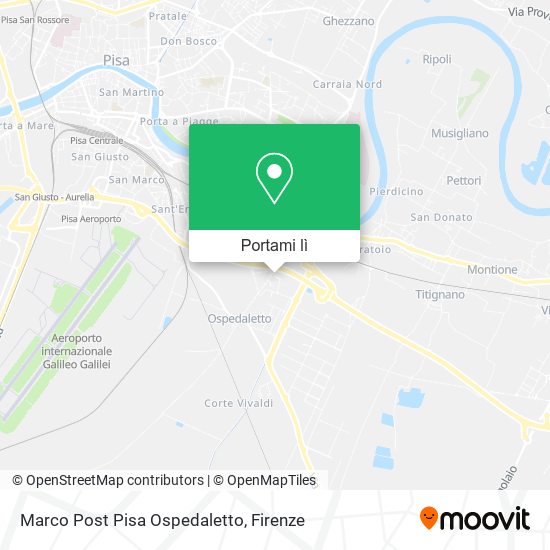 Mappa Marco Post Pisa Ospedaletto
