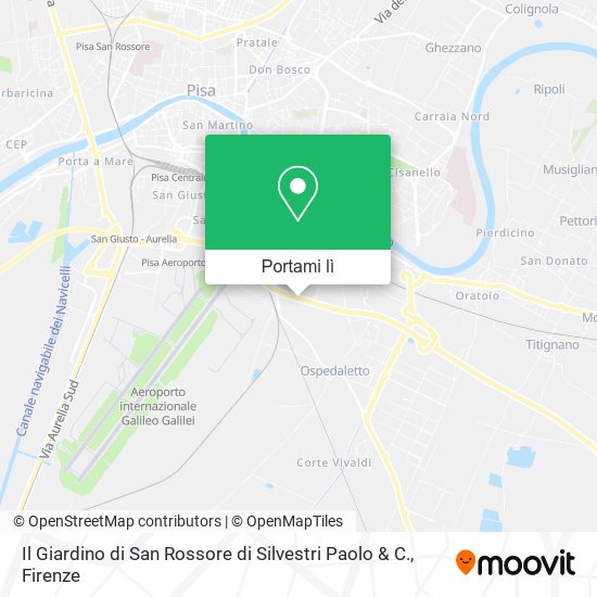 Mappa Il Giardino di San Rossore di Silvestri Paolo & C.