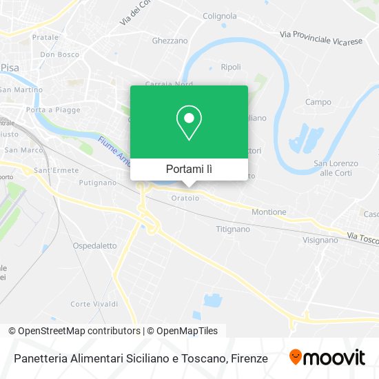 Mappa Panetteria Alimentari Siciliano e Toscano