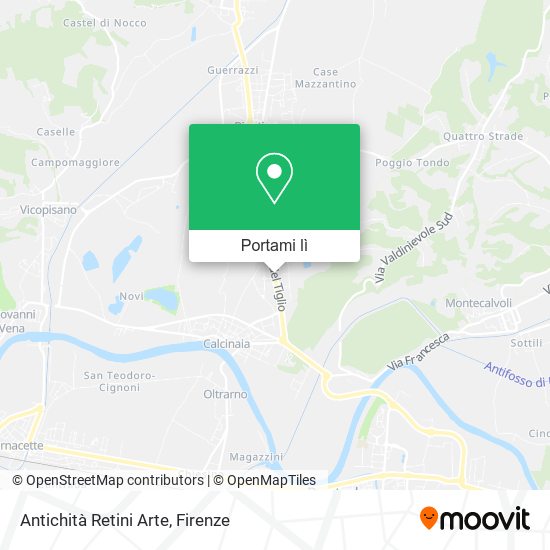 Mappa Antichità Retini Arte