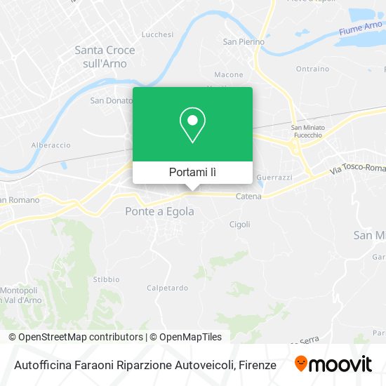 Mappa Autofficina Faraoni Riparzione Autoveicoli