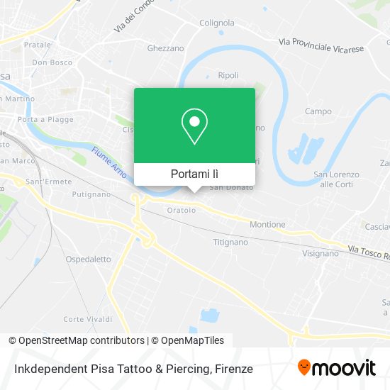 Mappa Inkdependent Pisa Tattoo & Piercing