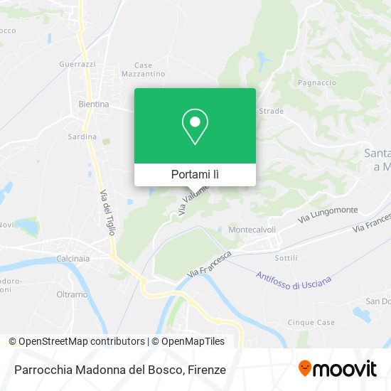 Mappa Parrocchia Madonna del Bosco