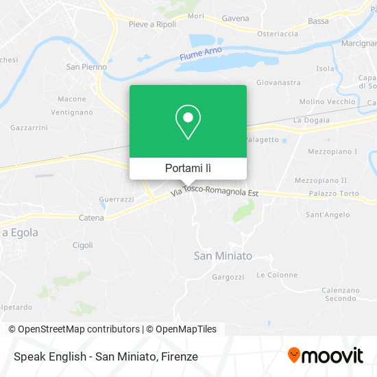 Mappa Speak English - San Miniato