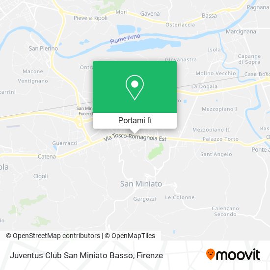 Mappa Juventus Club San Miniato Basso