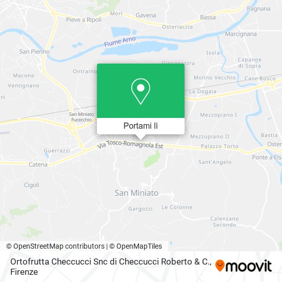 Mappa Ortofrutta Checcucci Snc di Checcucci Roberto & C.