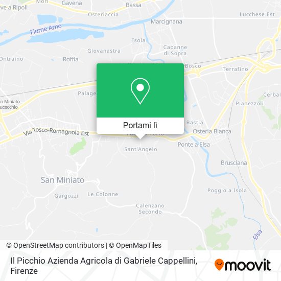 Mappa Il Picchio Azienda Agricola di Gabriele Cappellini