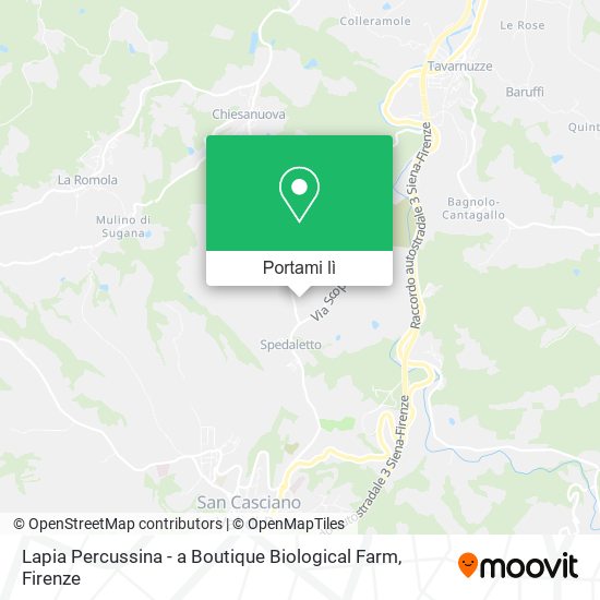 Mappa Lapia Percussina - a Boutique Biological Farm