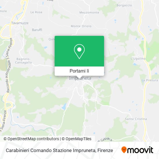 Mappa Carabinieri Comando Stazione Impruneta