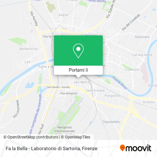 Mappa Fa la Bella - Laboratorio di Sartoria