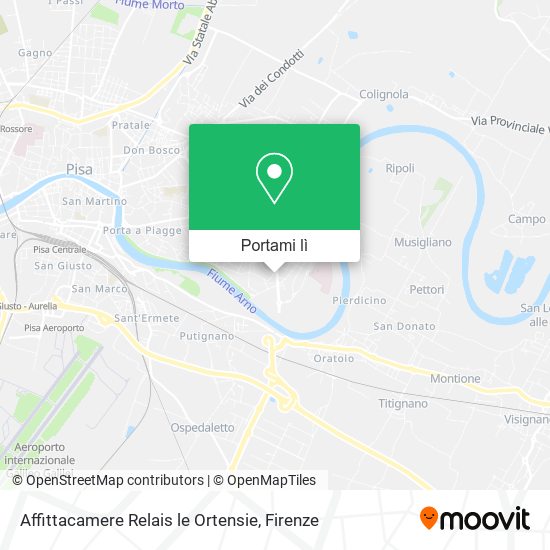 Mappa Affittacamere Relais le Ortensie