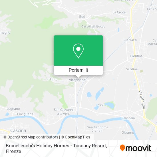 Mappa Brunelleschi's Holiday Homes - Tuscany Resort