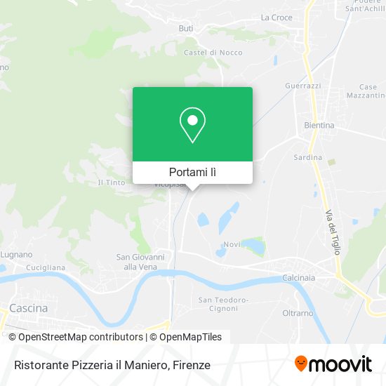 Mappa Ristorante Pizzeria il Maniero