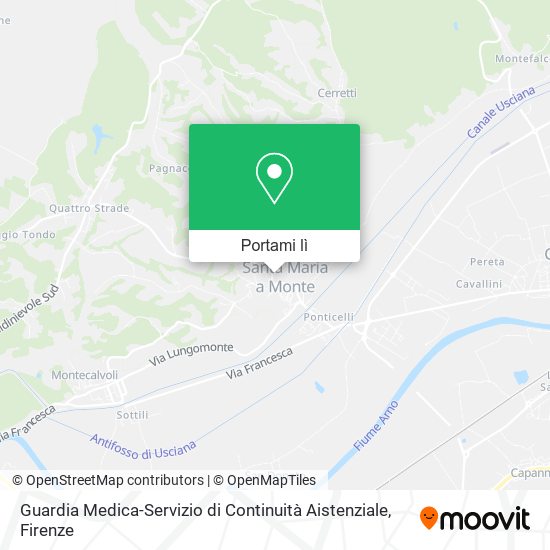 Mappa Guardia Medica-Servizio di Continuità Aistenziale