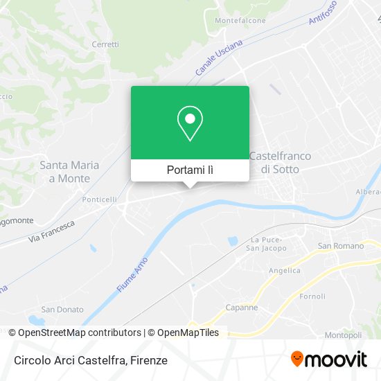 Mappa Circolo Arci Castelfra
