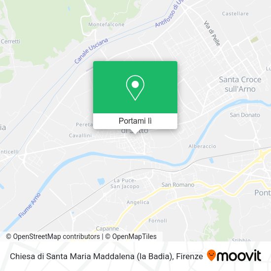 Mappa Chiesa di Santa Maria Maddalena (la Badia)