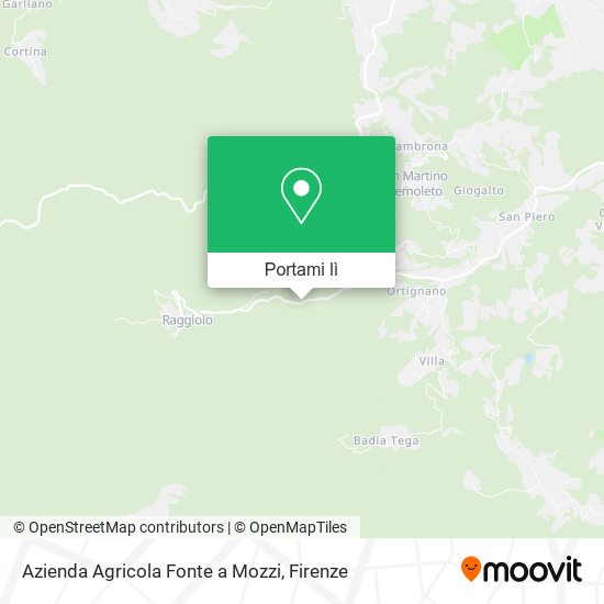 Mappa Azienda Agricola Fonte a Mozzi
