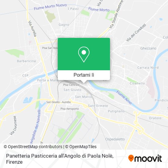 Mappa Panetteria Pasticceria all'Angolo di Paola Nolè