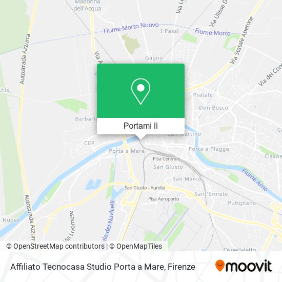 Mappa Affiliato Tecnocasa Studio Porta a Mare