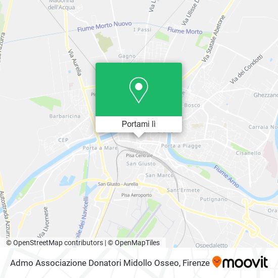 Mappa Admo Associazione Donatori Midollo Osseo