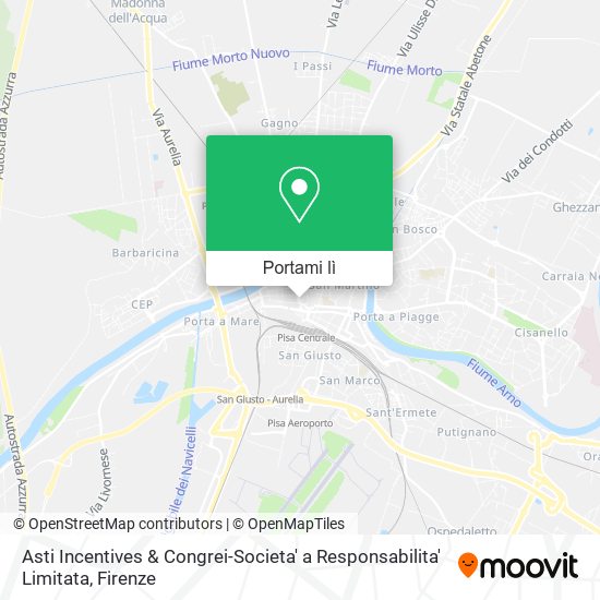 Mappa Asti Incentives & Congrei-Societa' a Responsabilita' Limitata