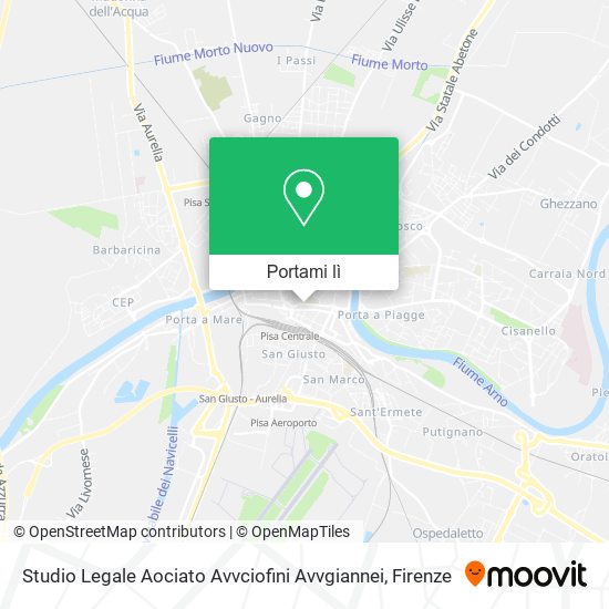 Mappa Studio Legale Aociato Avvciofini Avvgiannei