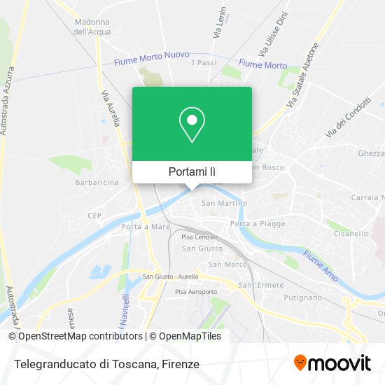 Mappa Telegranducato di Toscana