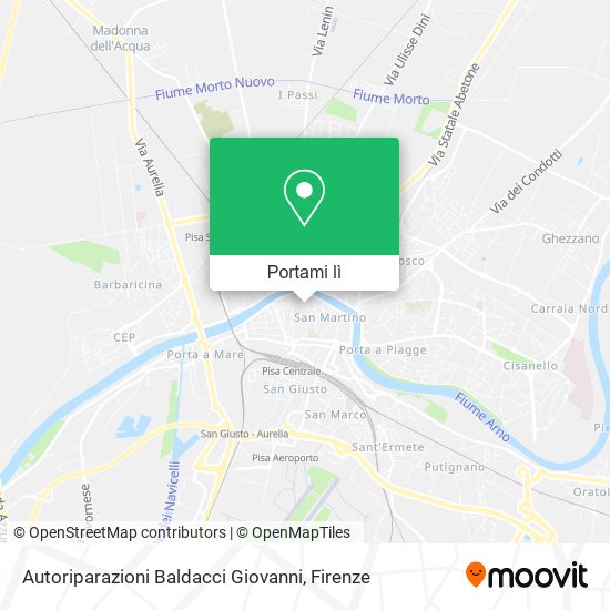 Mappa Autoriparazioni Baldacci Giovanni