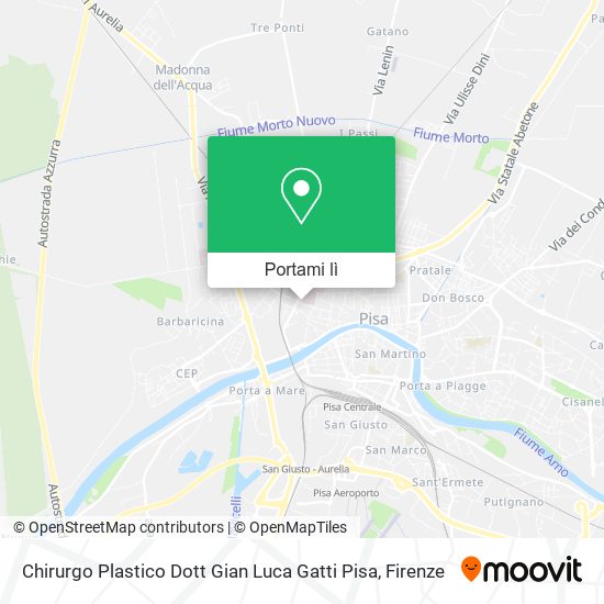 Mappa Chirurgo Plastico Dott Gian Luca Gatti Pisa