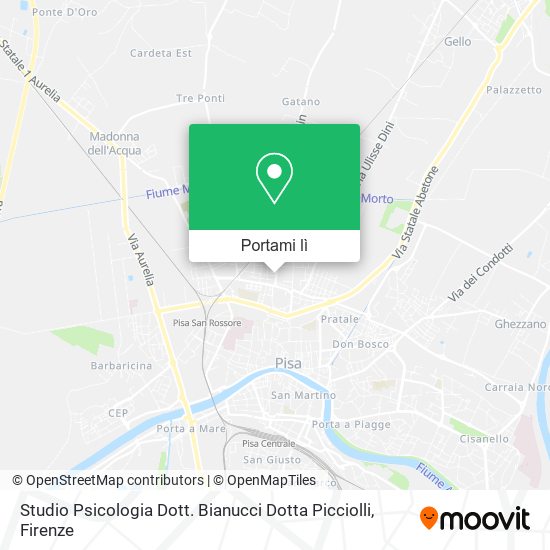 Mappa Studio Psicologia Dott. Bianucci Dotta Picciolli