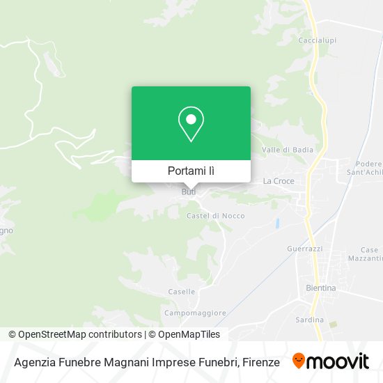 Mappa Agenzia Funebre Magnani Imprese Funebri