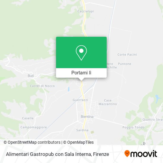 Mappa Alimentari Gastropub con Sala Interna