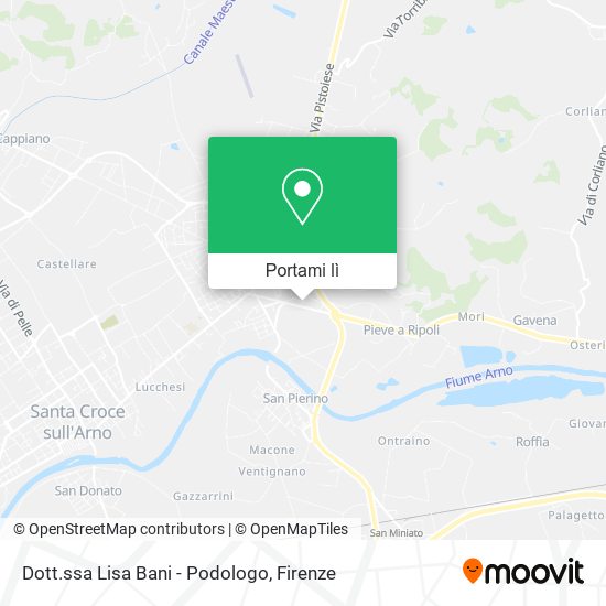 Mappa Dott.ssa Lisa Bani - Podologo