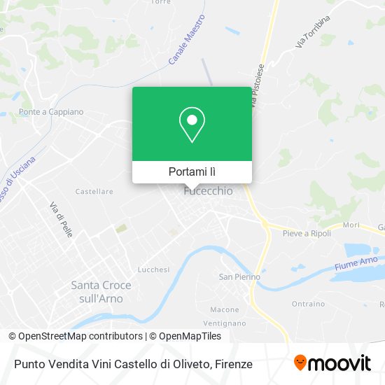 Mappa Punto Vendita Vini Castello di Oliveto