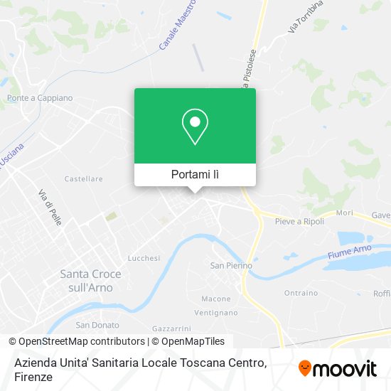 Mappa Azienda Unita' Sanitaria Locale Toscana Centro