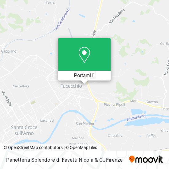 Mappa Panetteria Splendore di Favetti Nicola & C.