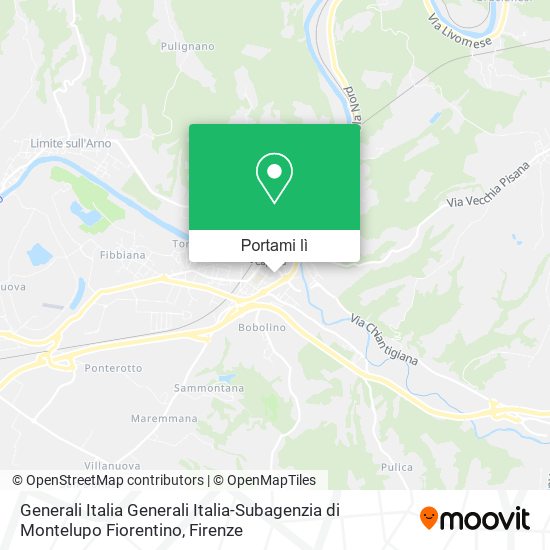 Mappa Generali Italia Generali Italia-Subagenzia di Montelupo Fiorentino