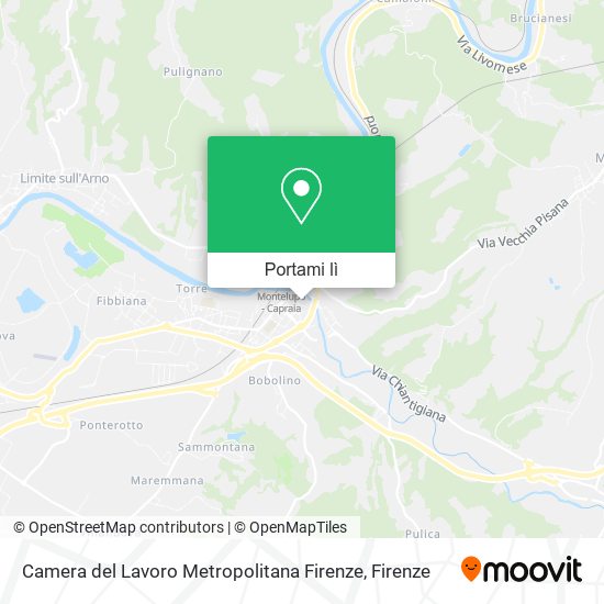 Mappa Camera del Lavoro Metropolitana Firenze