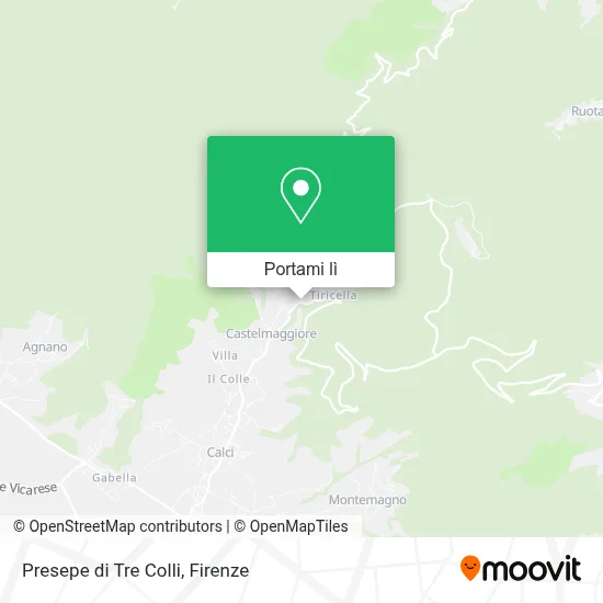 Mappa Presepe di Tre Colli