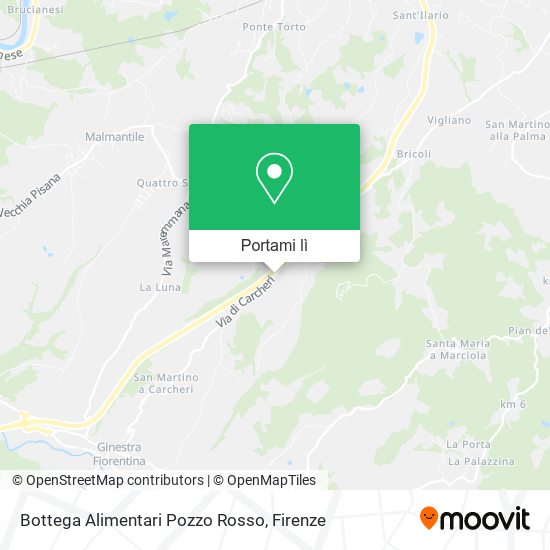 Mappa Bottega Alimentari Pozzo Rosso