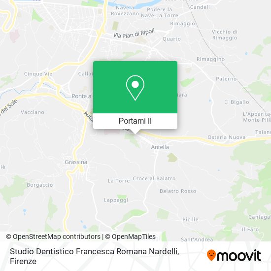 Mappa Studio Dentistico Francesca Romana Nardelli