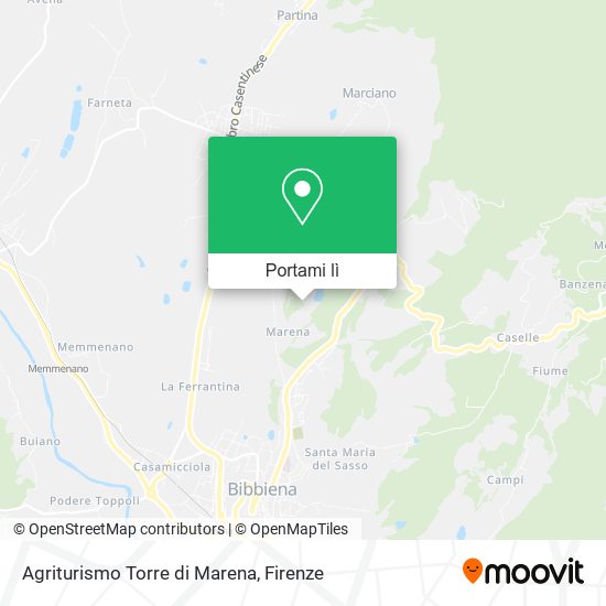 Mappa Agriturismo Torre di Marena