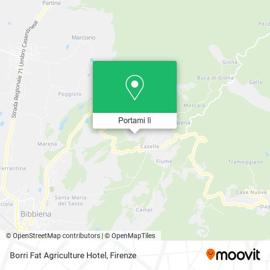 Mappa Borri Fat Agriculture Hotel